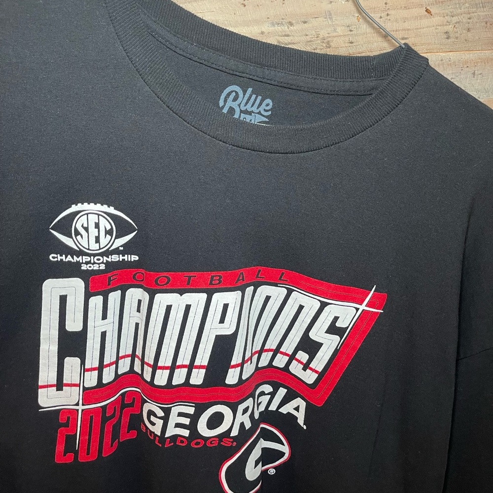 BLACK LONG SLEEVE GEORGIA BULLDOG 2022 SEC CHAMPIONSHIP SHIRT